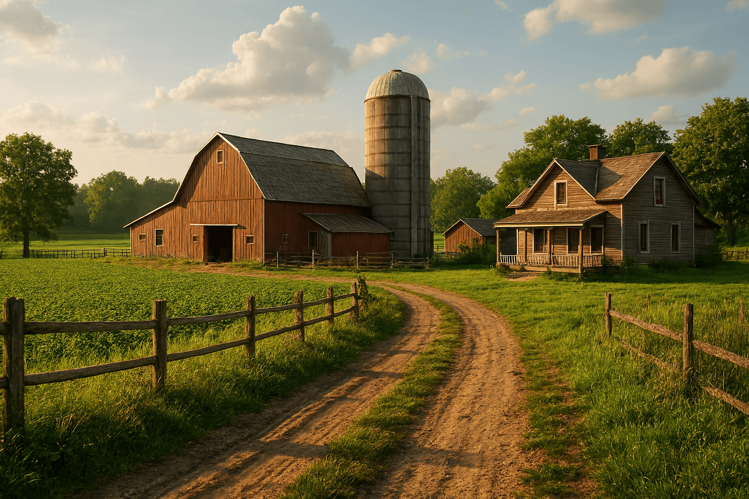 Sunny New Zealand Farm